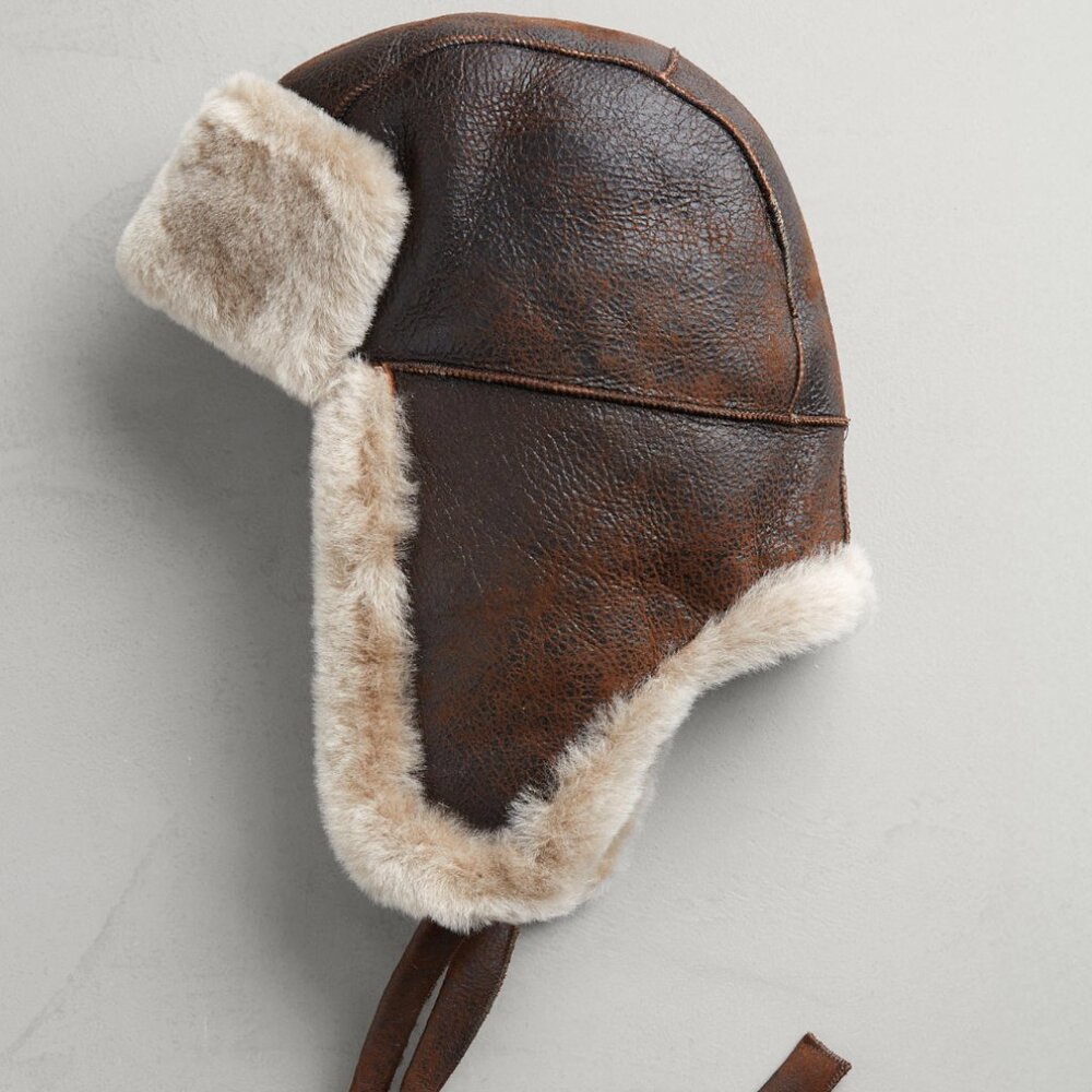 OVERLAND Sheepskin B-3 Sheepskin Aviator Hat